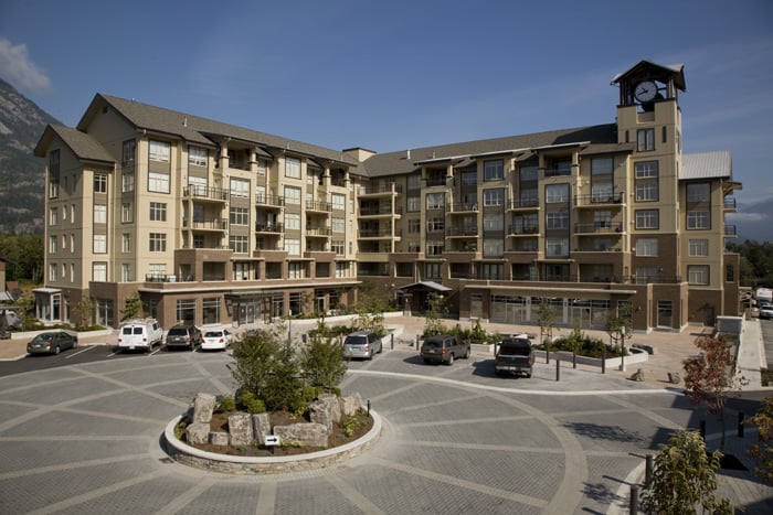 Commercial space, Rockcliff at Eaglewind in Squamish by Solterra Development.